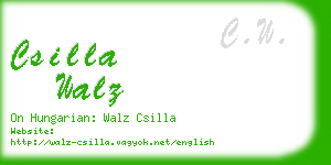 csilla walz business card